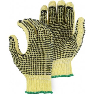 3110P Majestic® Cut-Less Kevlar® Cotton Plated A2 Cut Resistant Knit Glove with PVC Dots